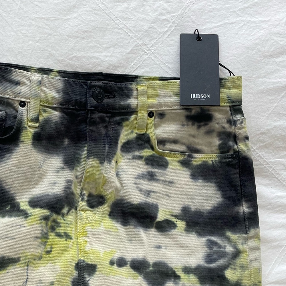 Hudson Tye-Dye Jean Mini Skirt